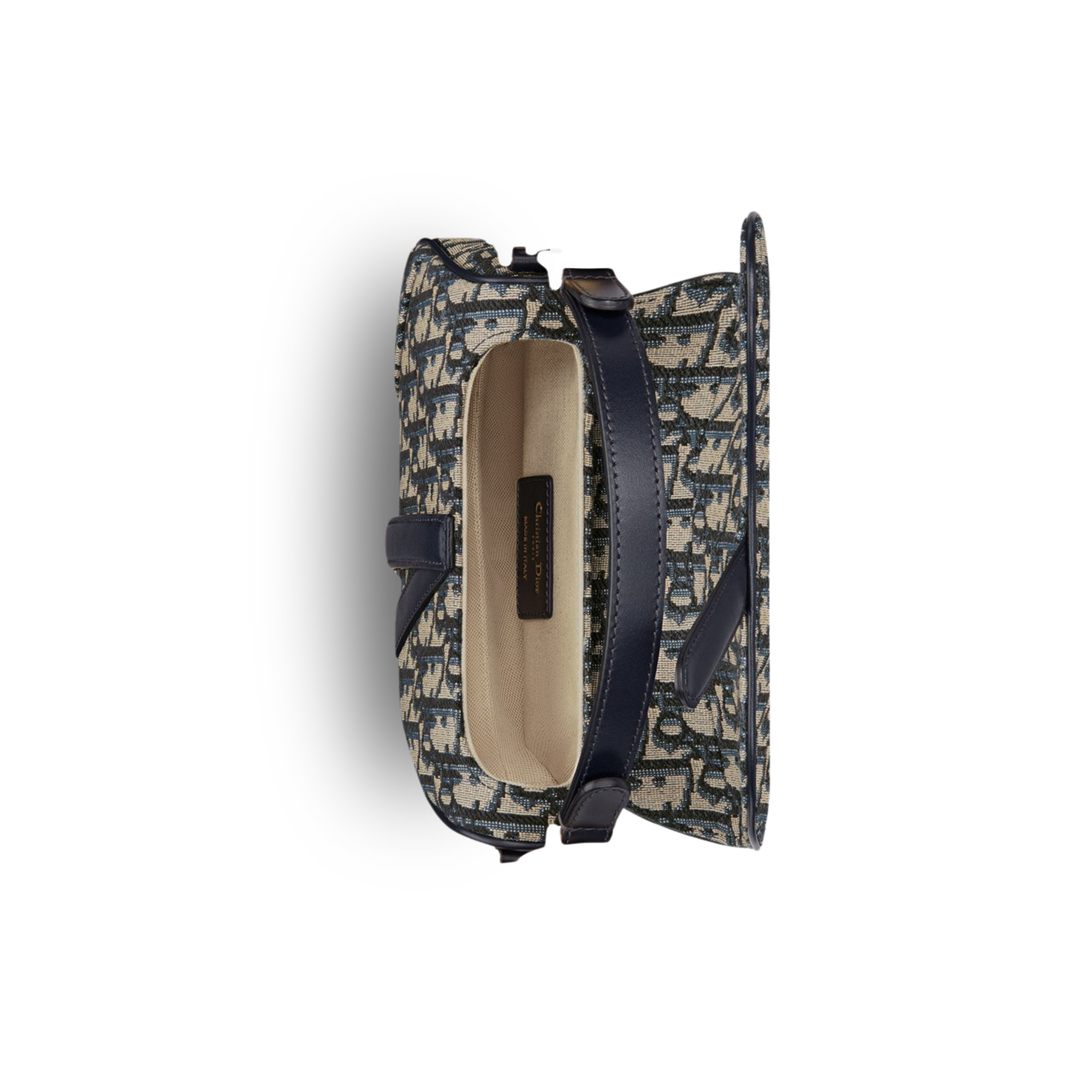(PRE-ORDER) Dior Blue Oblique Saddle Bag With Strap